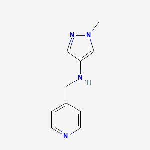 1-methyl-N-(pyridin-4-ylmethyl)-1H-pyrazol-4-amine