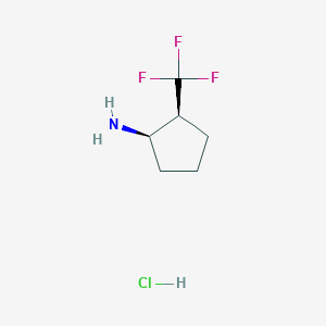 Rel-(1R,2S)-2-(trifluoromethyl)cyclopentan-1-amine hydrochloride