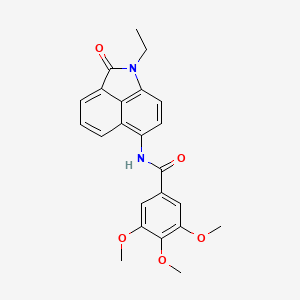 molecular formula C23H22N2O5 B2634884 N-(1-ethyl-2-oxo-1,2-dihydrobenzo[cd]indol-6-yl)-3,4,5-trimethoxybenzamide CAS No. 307509-46-2
