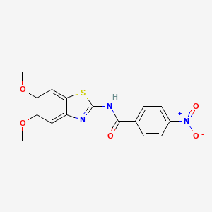 N-(5,6-dimethoxy-1,3-benzothiazol-2-yl)-4-nitrobenzamide