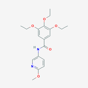 molecular formula C19H24N2O5 B263491 3,4,5-triethoxy-N-(6-methoxy-3-pyridinyl)benzamide 