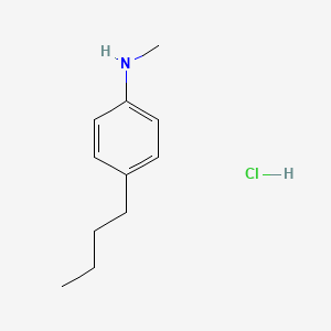 molecular formula C11H18ClN B2634925 4-butyl-N-methylaniline hydrochloride CAS No. 1375472-43-7