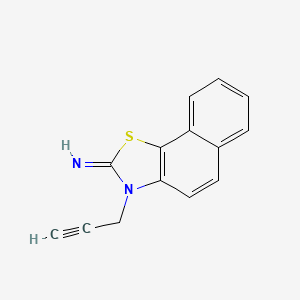 molecular formula C14H10N2S B2634937 3-prop-2-yn-1-ylnaphtho[2,1-d][1,3]thiazol-2(3H)-imine CAS No. 64677-67-4