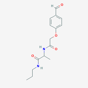2-[[2-(4-formylphenoxy)acetyl]amino]-N-propylpropanamide
