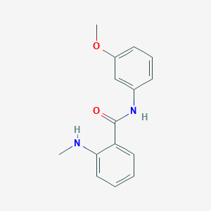 molecular formula C15H16N2O2 B2634951 N-(3-methoxyphenyl)-2-(methylamino)benzamide CAS No. 348612-23-7