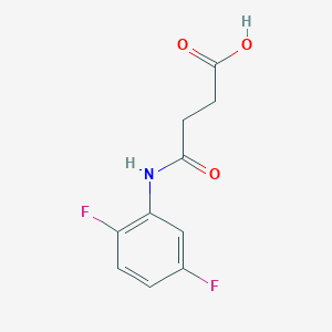 molecular formula C10H9F2NO3 B2634955 3-[(2,5-二氟苯基)氨基甲酰基]丙酸 CAS No. 503425-60-3