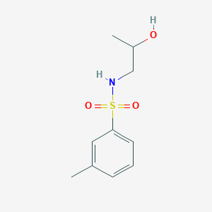 molecular formula C10H15NO3S B263496 N-(2-hydroxypropyl)-3-methylbenzenesulfonamide 