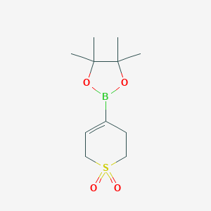 4-(4,4,5,5-Tetramethyl-1,3,2-dioxaborolan-2-yl)-3,6-dihydro-2H-thiopyran 1,1-dioxide