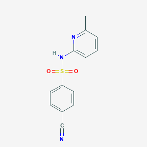 4-cyano-N-(6-methyl-2-pyridinyl)benzenesulfonamide