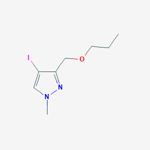 molecular formula C8H13IN2O B2634980 4-iodo-1-methyl-3-(propoxymethyl)-1H-pyrazole CAS No. 1856020-47-7