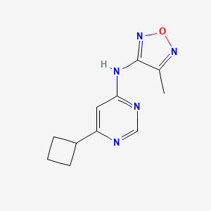 molecular formula C11H13N5O B2634995 6-cyclobutyl-N-(4-methyl-1,2,5-oxadiazol-3-yl)pyrimidin-4-amine CAS No. 2327181-38-2