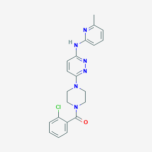 (2-Chlorophenyl)(4-(6-((6-methylpyridin-2-yl)amino)pyridazin-3-yl)piperazin-1-yl)methanone