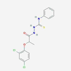 2-[2-(2,4-dichlorophenoxy)propanoyl]-N-phenyl-1-hydrazinecarbothioamide