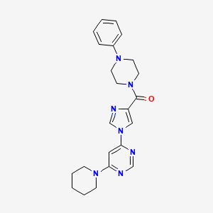 (4-phenylpiperazino)[1-(6-piperidino-4-pyrimidinyl)-1H-imidazol-4-yl]methanone