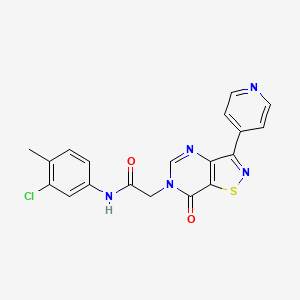 N-(3-chloro-4-methylphenyl)-2-(7-oxo-3-(pyridin-4-yl)isothiazolo[4,5-d]pyrimidin-6(7H)-yl)acetamide