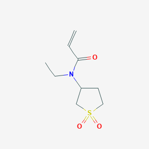 molecular formula C9H15NO3S B2635019 N-(1,1-dioxothiolan-3-yl)-N-ethylprop-2-enamide CAS No. 1156162-70-7
