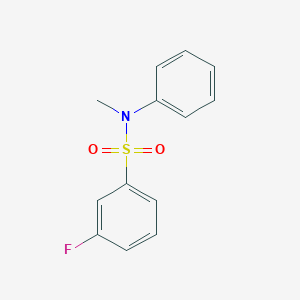 molecular formula C13H12FNO2S B263502 3-fluoro-N-methyl-N-phenylbenzenesulfonamide 