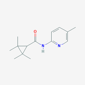 molecular formula C14H20N2O B263503 2,2,3,3-tetramethyl-N-(5-methyl-2-pyridinyl)cyclopropanecarboxamide 