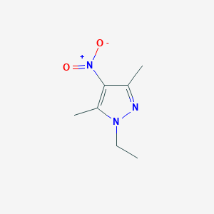 molecular formula C7H11N3O2 B2635043 1-ethyl-3,5-dimethyl-4-nitro-1H-pyrazole CAS No. 90008-59-6