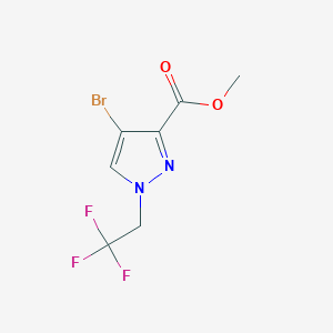 methyl 4-bromo-1-(2,2,2-trifluoroethyl)-1H-pyrazole-3-carboxylate