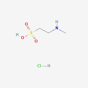 molecular formula C3H10ClNO3S B2635048 2-(Methylamino)ethanesulfonic acid hydrochloride CAS No. 1119499-86-3