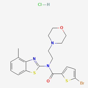 5-bromo-N-(4-methylbenzo[d]thiazol-2-yl)-N-(2-morpholinoethyl)thiophene-2-carboxamide hydrochloride