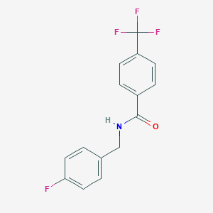 molecular formula C15H11F4NO B263505 N-(4-fluorobenzyl)-4-(trifluoromethyl)benzamide 