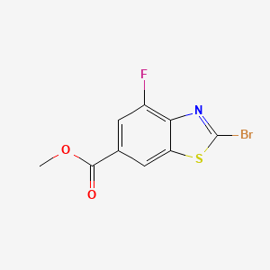 Methyl 2-bromo-4-fluorobenzo[d]thiazole-6-carboxylate