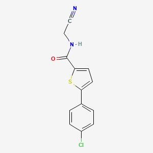 5-(4-Chlorophenyl)-N-(cyanomethyl)thiophene-2-carboxamide