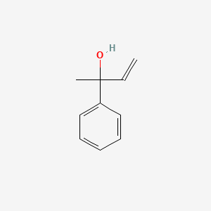 molecular formula C10H12O B2635063 3-Buten-2-ol, 2-phenyl- CAS No. 6051-52-1