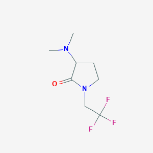 3-(Dimethylamino)-1-(2,2,2-trifluoroethyl)pyrrolidin-2-one