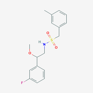 molecular formula C17H20FNO3S B2635080 N-(2-(3-fluorophenyl)-2-methoxyethyl)-1-(m-tolyl)methanesulfonamide CAS No. 1797183-31-3