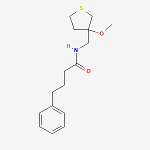 N-((3-methoxytetrahydrothiophen-3-yl)methyl)-4-phenylbutanamide