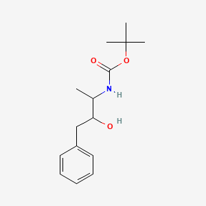 molecular formula C15H23NO3 B2635105 叔丁基 N-(3-羟基-4-苯基丁-2-基)氨基甲酸酯 CAS No. 1423025-77-7