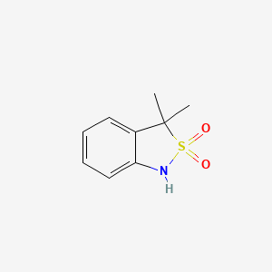 molecular formula C9H11NO2S B2635110 3,3-dimethyl-1H-2,1-benzothiazole 2,2-dioxide CAS No. 176684-28-9