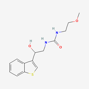 1-(2-(Benzo[b]thiophen-3-yl)-2-hydroxyethyl)-3-(2-methoxyethyl)urea