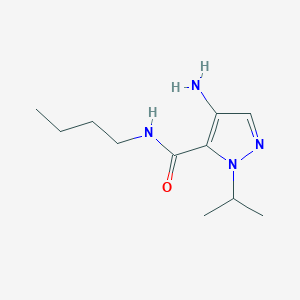 molecular formula C11H20N4O B2635118 4-Amino-N-butyl-1-isopropyl-1H-pyrazole-5-carboxamide CAS No. 2101198-53-0