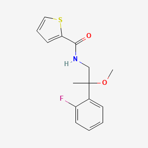 N-(2-(2-fluorophenyl)-2-methoxypropyl)thiophene-2-carboxamide