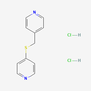 molecular formula C11H12Cl2N2S B2635141 4-((Pyridin-4-ylmethyl)thio)pyridine dihydrochloride CAS No. 2310140-31-7