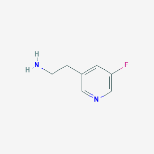 molecular formula C7H9FN2 B2635144 2-(5-氟吡啶-3-基)-乙胺 CAS No. 1000537-08-5