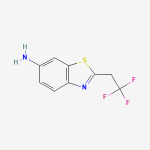 molecular formula C9H7F3N2S B2635148 2-(2,2,2-Trifluoroethyl)-1,3-benzothiazol-6-amine CAS No. 1492154-69-4