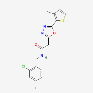 Ethyl 4-({[4-(5-cyclopentyl-1,2,4-oxadiazol-3-yl)-2-thienyl]sulfonyl}amino)benzoate