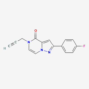 2-(4-Fluorophenyl)-5-prop-2-ynylpyrazolo[1,5-a]pyrazin-4-one