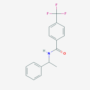 molecular formula C16H14F3NO B263517 N-(1-phenylethyl)-4-(trifluoromethyl)benzamide 