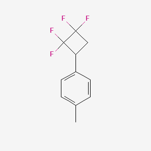molecular formula C11H10F4 B2635176 1-Methyl-4-(2,2,3,3-tetrafluorocyclobutyl)benzene CAS No. 2126179-03-9