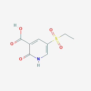 molecular formula C8H9NO5S B2635184 5-(Ethylsulfonyl)-2-oxo-1,2-dihydropyridine-3-carboxylic acid CAS No. 2138291-45-7