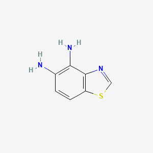 molecular formula C7H7N3S B2635187 Benzo[d]thiazole-4,5-diamine CAS No. 1154534-78-7