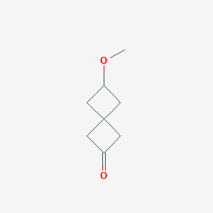 molecular formula C8H12O2 B2635192 6-甲氧基螺[3.3]庚烷-2-酮 CAS No. 2567504-76-9