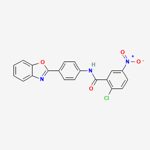 N-[4-(1,3-benzoxazol-2-yl)phenyl]-2-chloro-5-nitrobenzamide