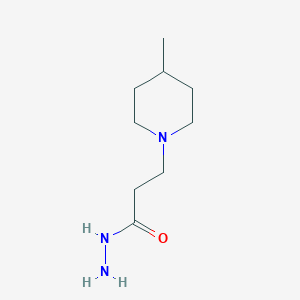 molecular formula C9H19N3O B2635196 3-(4-Methyl-1-piperidinyl)propanohydrazide CAS No. 328085-16-1